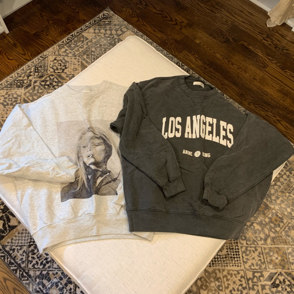 Two Anine Bing Sweatshirts